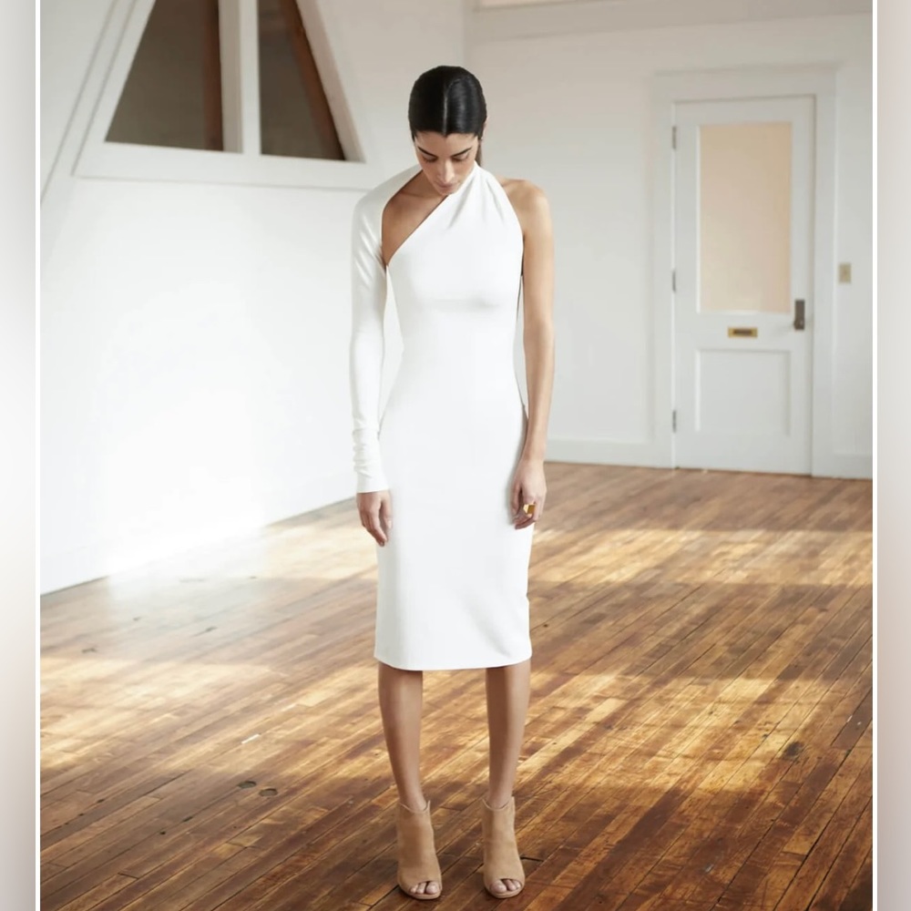 Manhattan One Shoulder Midi Dress from Marcella New York